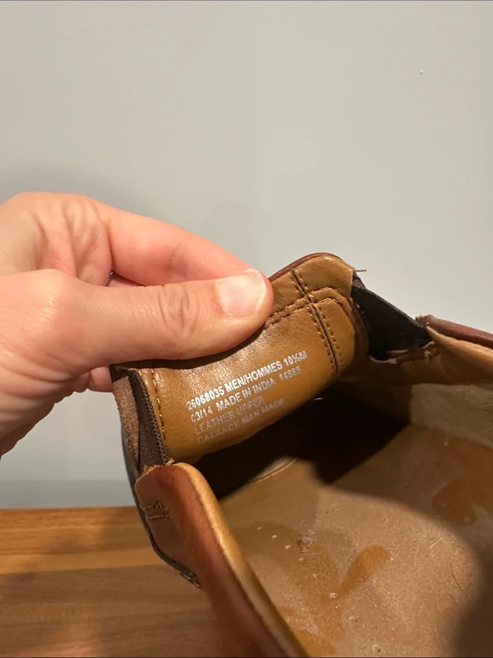 Clarks Men’s Brown Leather Slip-On Loafers